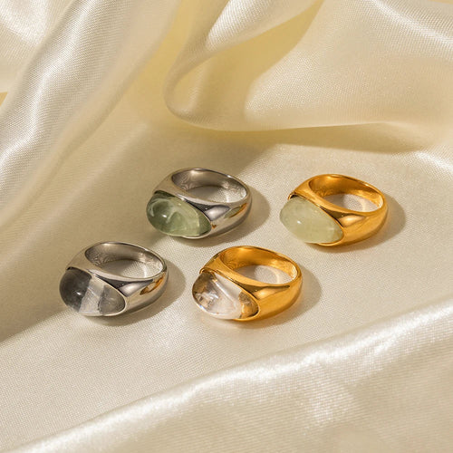 Skanto | Chunky Oval Stone Set Ring