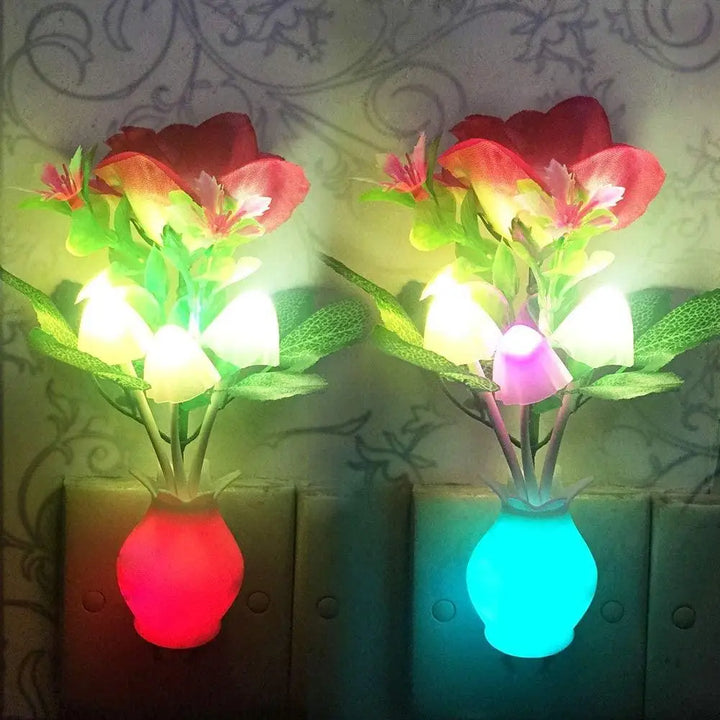 Mini Flower Vase Smart Light Sensor Night Lamp | Skanto