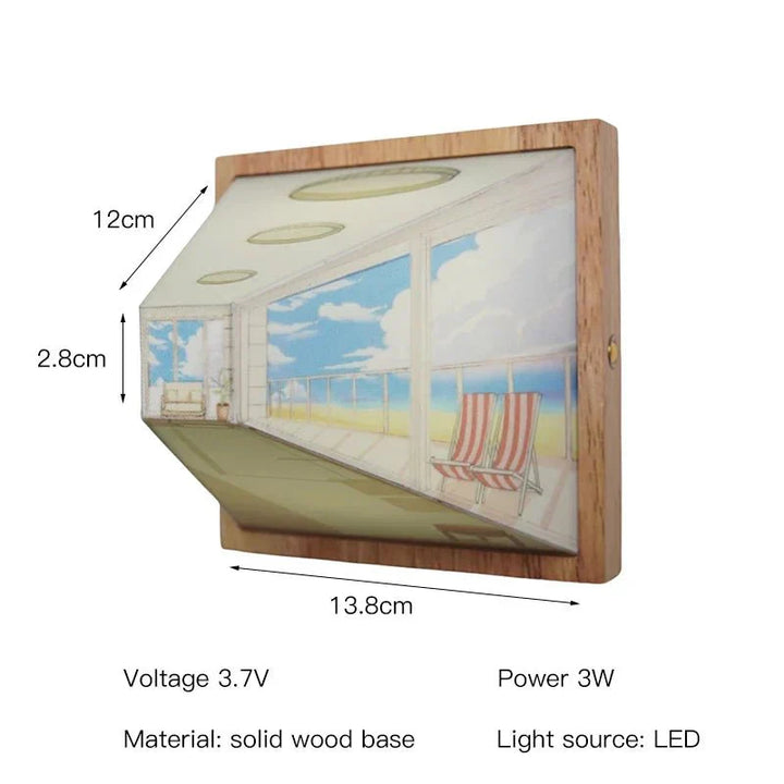 Skanto | DimenLamp - 3D LED Lampe - Moderne Veggdekorasjon - Unik Gaveidé