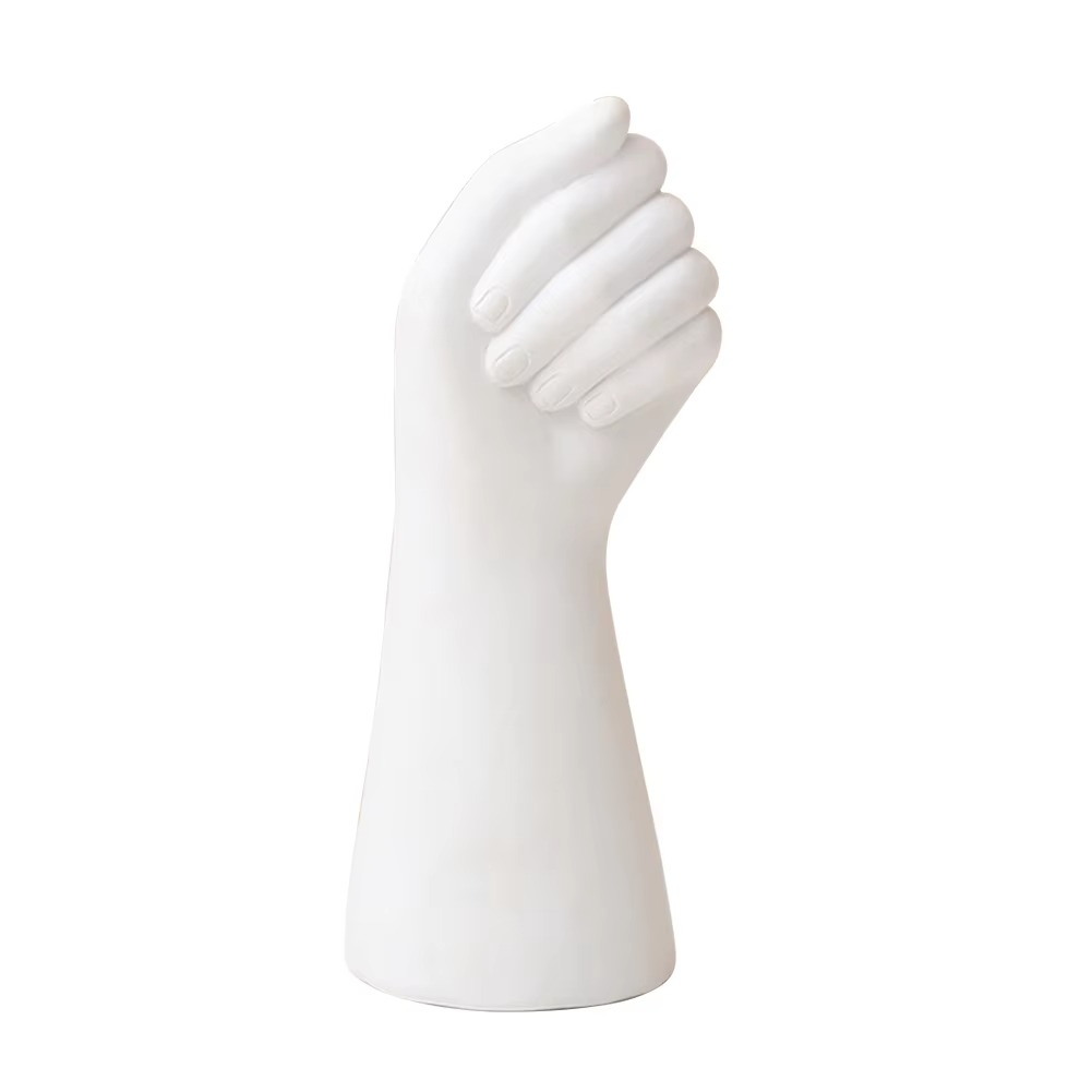 Skanto | Nordisk Stil Gylden Hånd Keramikk Vase - Moderne Dekorativ Midtpunkt for Hjem & Kontor
