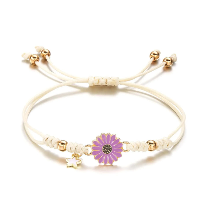 Skanto | Fléttet Feminin Blomster Stjerne Armbånd