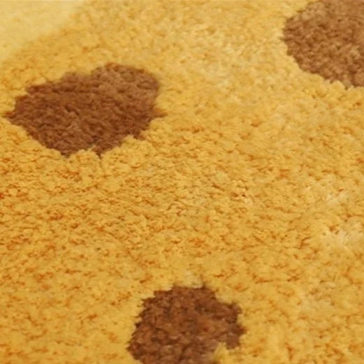 Cartoon Cheese Rug | Skanto