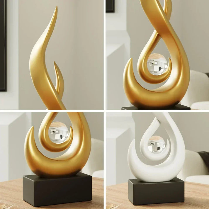 FlowSphere dekorativ skulptur - elegant romdesign Skanto