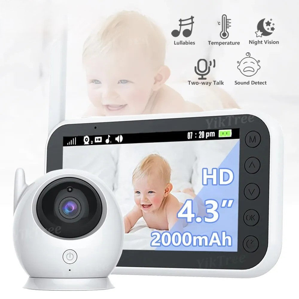 Babymonitor Overvåking Nattsyn Musikk Barnepikekamera