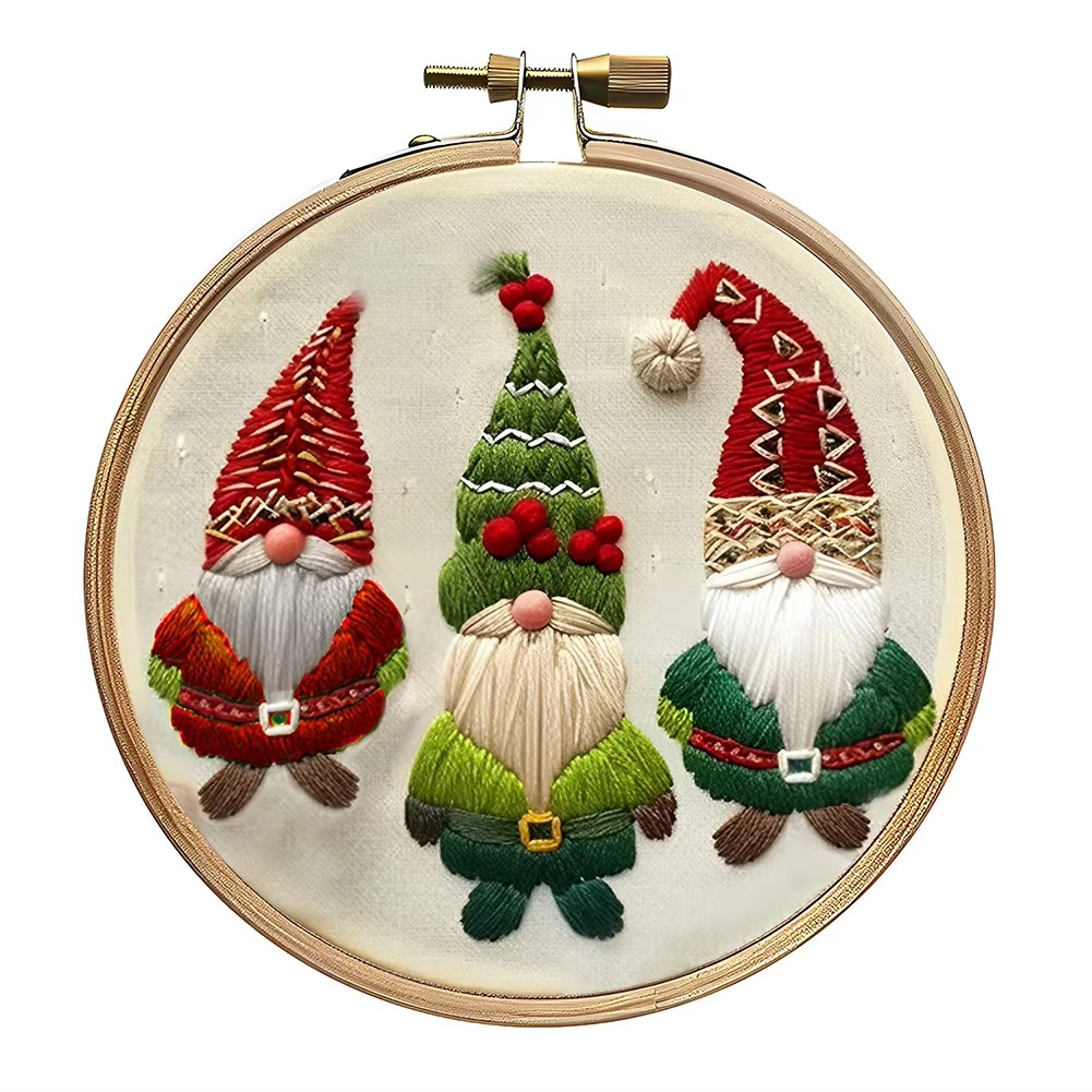 Skanto | Julebroderings startpakke, DIY korsstingsett med høytidsmønstre