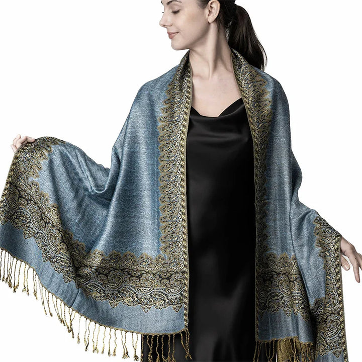 Skanto | Élégancea | Dame skjerf | Cashmere følelse | 70 × 190 cm | Luksus trykk & varm
