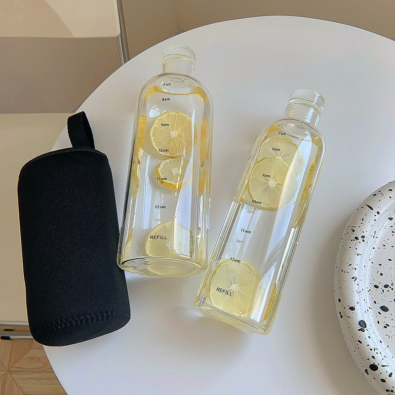 Norvo | Time Scales varmebestandig glass vannflaske