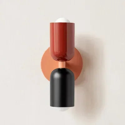 Skanto | Nordisk LED Vegglampe Moderne Minimalistisk Krem Dobbel Hodelampe for Stue Soverom Ved Skrivestue Innendørs Dekorasjonsarmatur