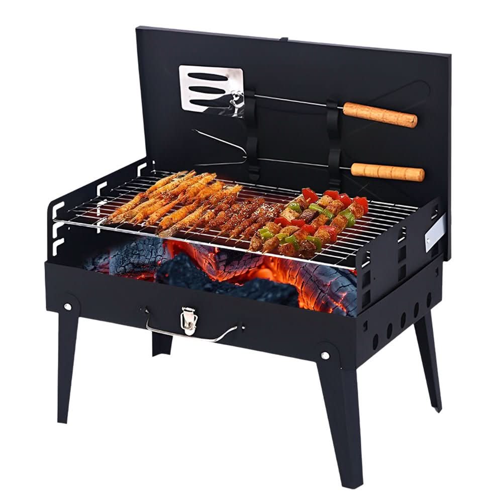 Skanto | Foldbar Stålgrill for Mobil BBQ & Spontan Grillmoro