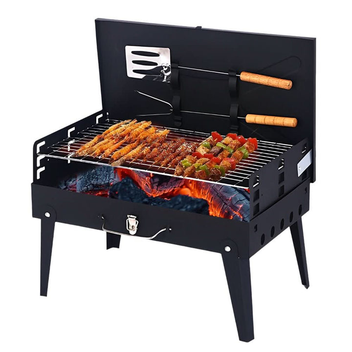 Skanto | Foldbar Stålgrill for Mobil BBQ & Spontan Grillmoro
