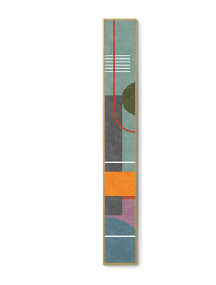 Colorful Tall Abstract Slim Format Wall Art Art Prints Creative Artwork For Modern Living Room Hallway Bedroom Art Decor | Skanto