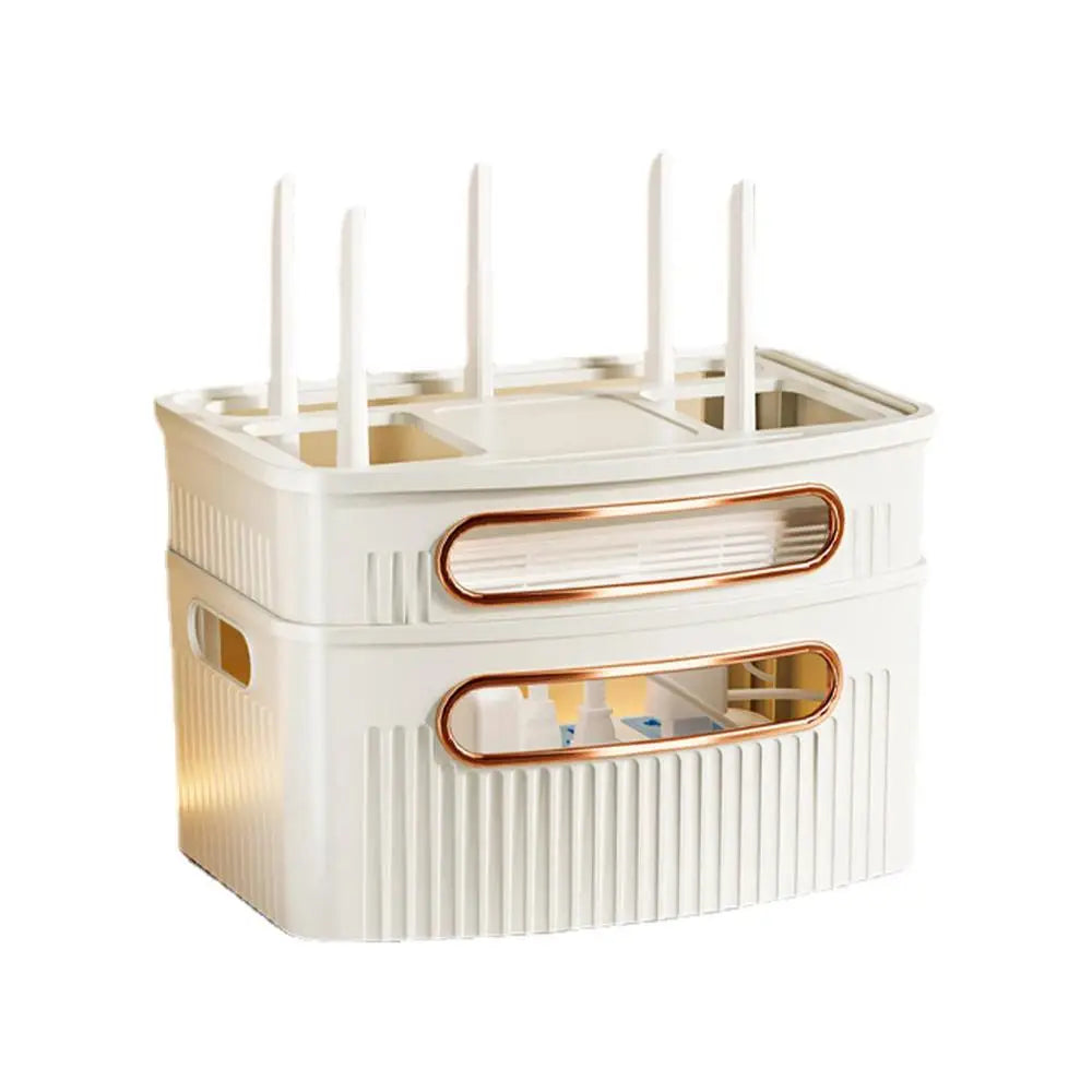 Staubtett dekorativ Router Oppbevaringsboks Organizer | Skanto