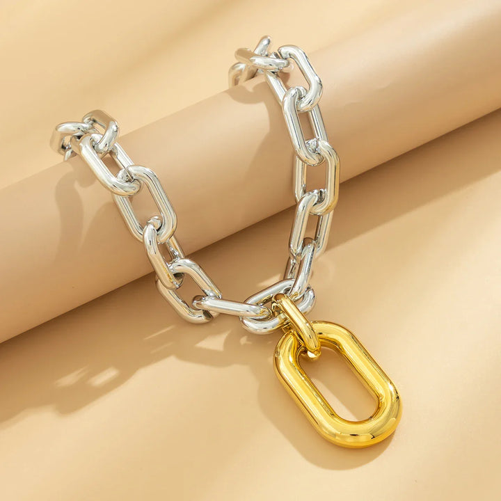 Skanto | Chunky To Tone Paperclip Bold Halskjede
