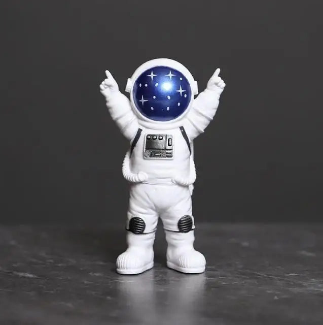 Skanto | Harpiks Astronaut Figur Statue Rom Reisende Skulptur Utdanningsleketøy Skrivebordsdekorasjon Astronaut Modell For Barn Gave