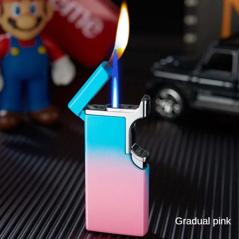 Metal Double Fire Jet Butane Lighter | Skanto