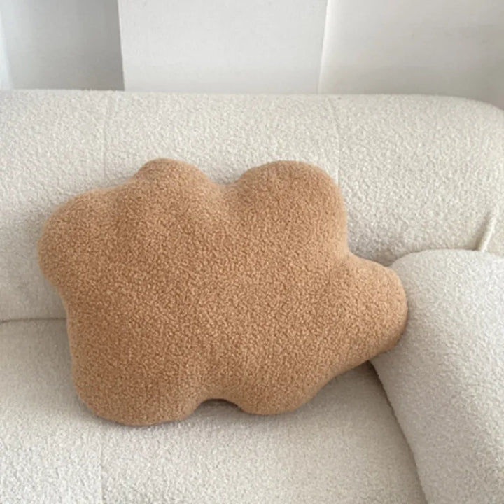 Nordic Bouclé Abstrakt Putefor – Minimalistisk Plysjpute | Skanto