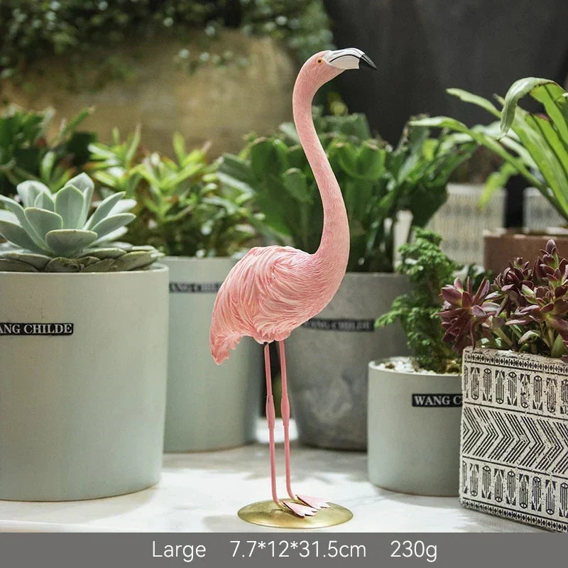 Flamora dekorativ flamingo figur – Eleganse og unik karakter for hjemmet Skanto