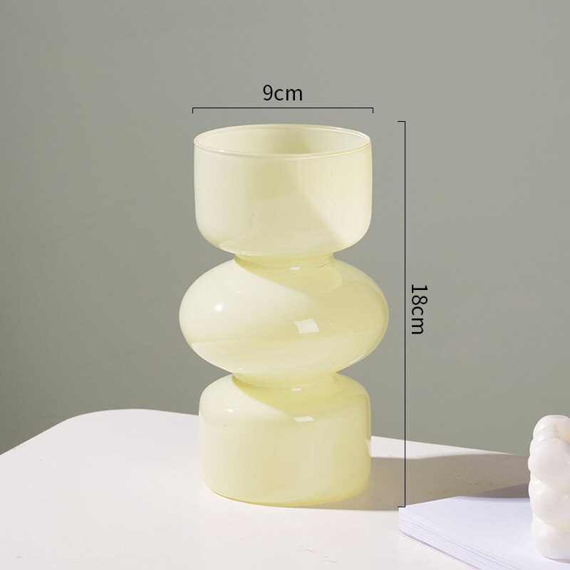 Skanto | Glass Dyre Vase - Flerfarget