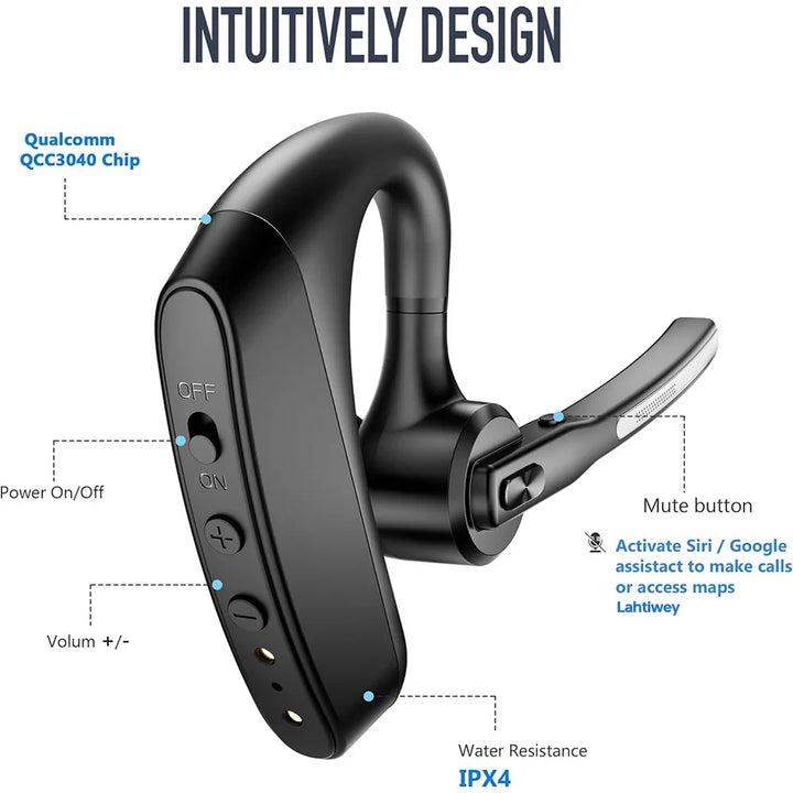 Skanto | Støydempende Bluetooth-hodesett med dobbelt mikrofon – Orivo