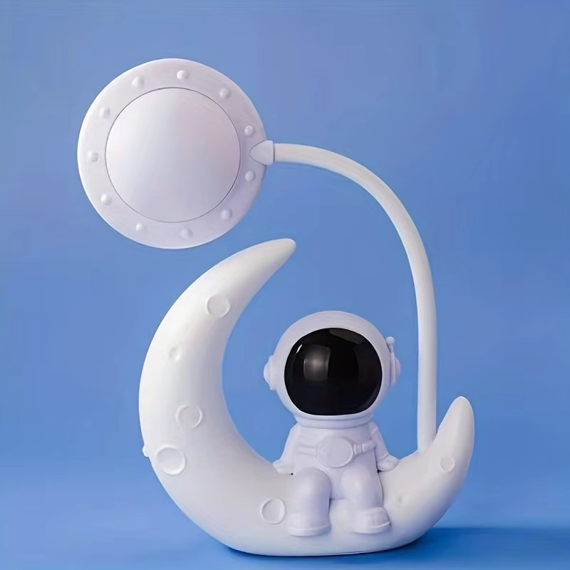 Skanto | Astronaut Moon Nattlampe LED Bordlampe for Soveromsinnredning og Gaver