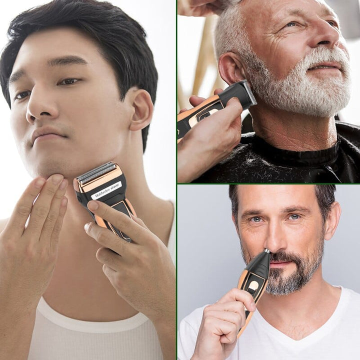 Skanto | ProCare 3-i-1 Trimmer – Trådløs Skjeggtrimmer, Nesehårtrimmer og Barbermaskin