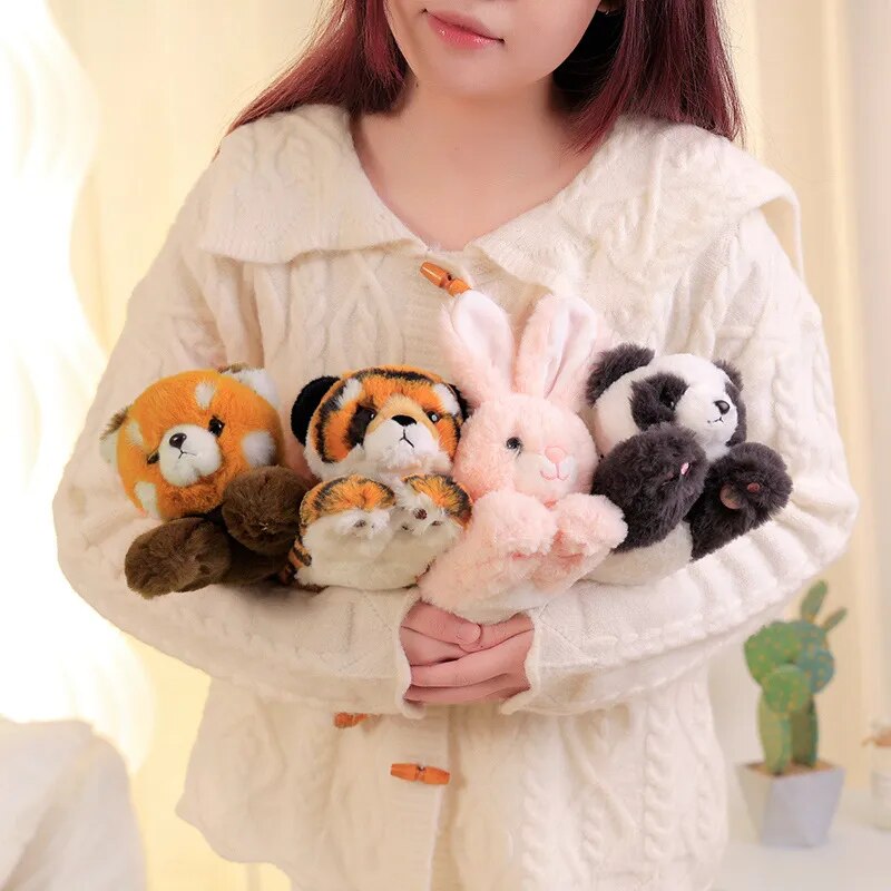 Skanto | Mini Plush Dyr Snap Søtt Håndleddsbånd