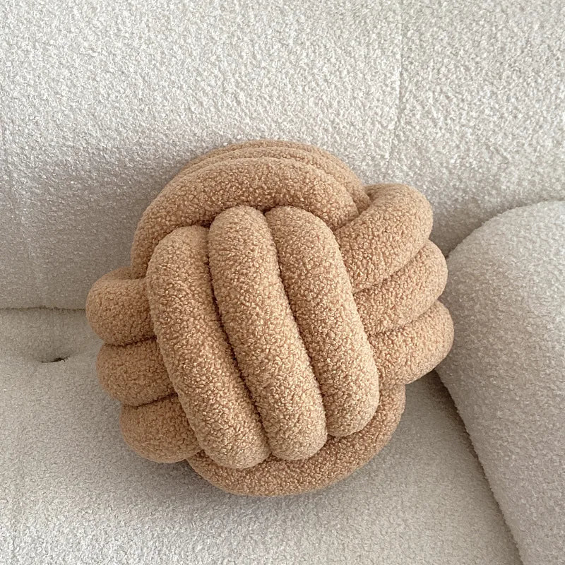 Nordic Bouclé Abstrakt Putefor – Minimalistisk Plysjpute | Skanto