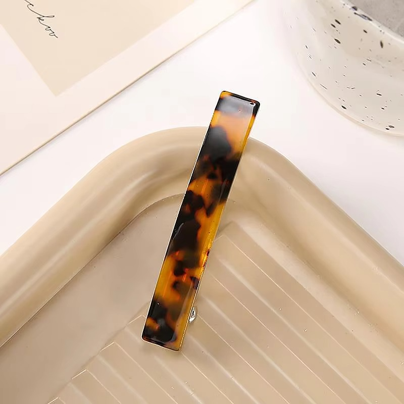 Skanto | Vintage-Inspirert Leopardmønster Acetat Hårklemmer
