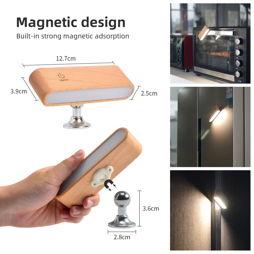 Skanto | Rotasjonsbar Magnetisk Tre Oppladbar LED Nattlampe