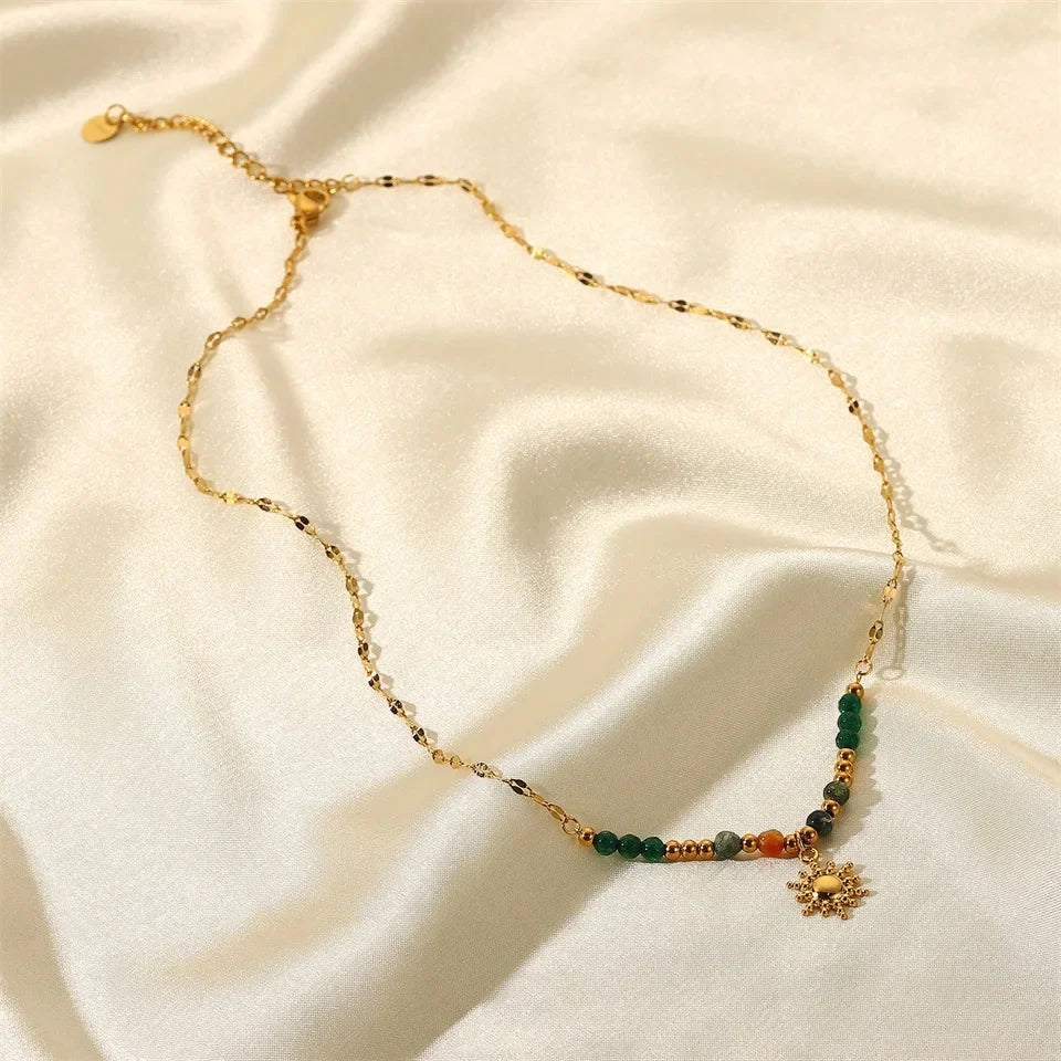 Skanto | Delikat Boho Inspirert Sol Anheng Kjede