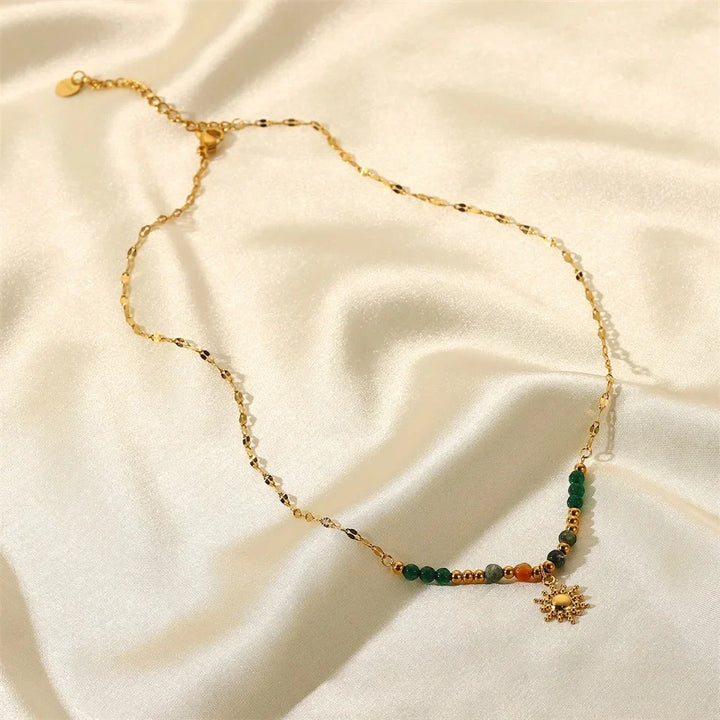 Skanto | Delikat Boho Inspirert Sol Anheng Kjede