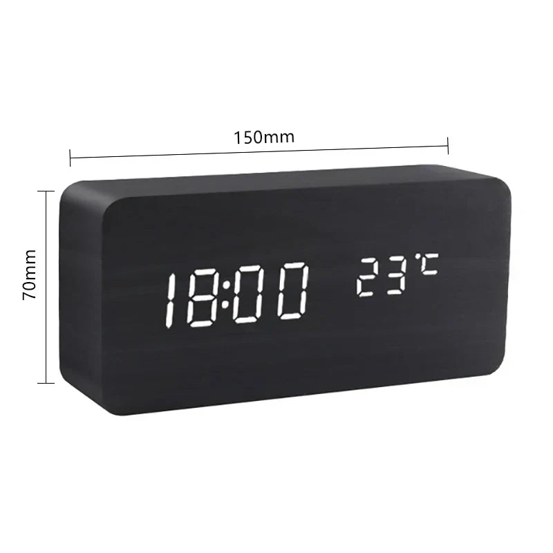 Skanto | Tre LED Smart Vekkerklokke for Soverom