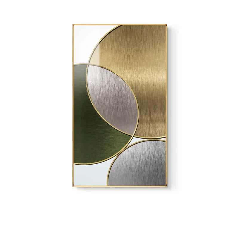 Modern Abstract Geometric Circles Wall Art Fine Art Canvas Prints Pictures for Luxury Living Room Dining Room Hotel Bedroom Home Office Art Decor | Skanto