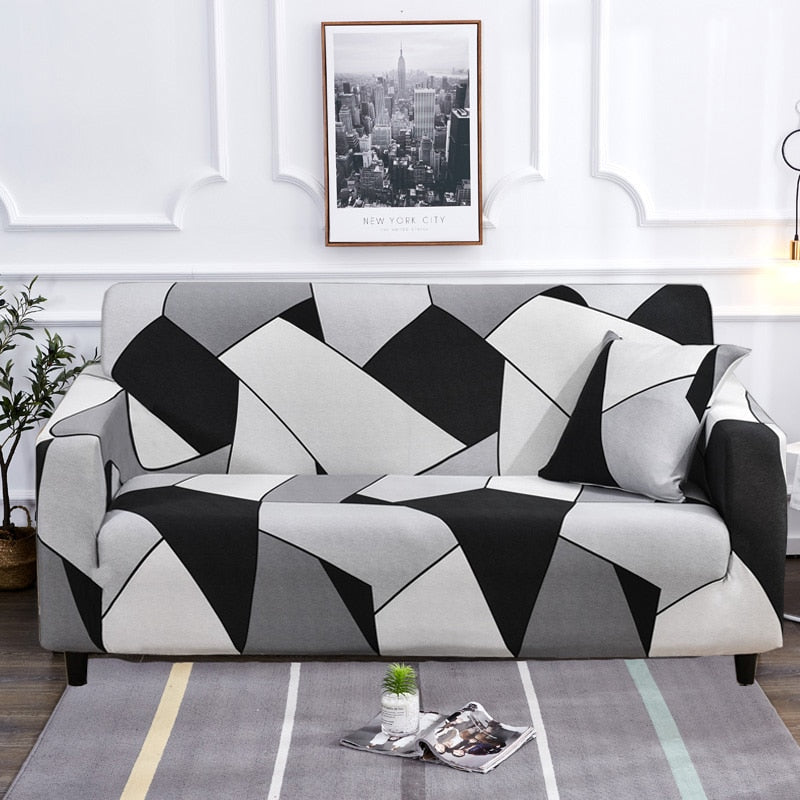Moderne Skli-sikre Fargerik Elastisk Sofatrekk | Skanto