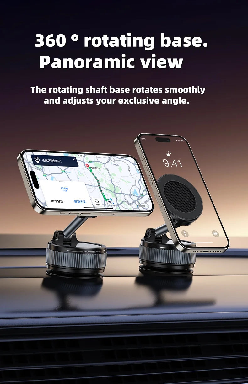 Skanto | 360° Rotasjonsevne Vakuummagnet Telefonholder