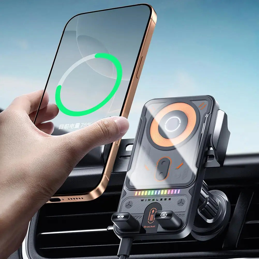 Skanto | Smart Auto-Clamp Trådløs Lader Bil Telefonholder