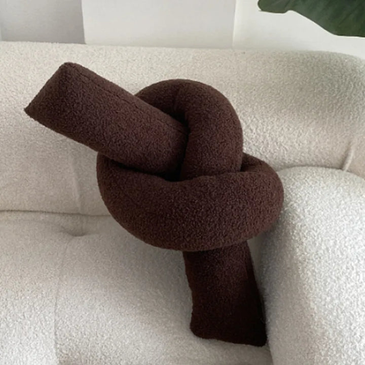Nordic Bouclé Abstrakt Putefor – Minimalistisk Plysjpute | Skanto