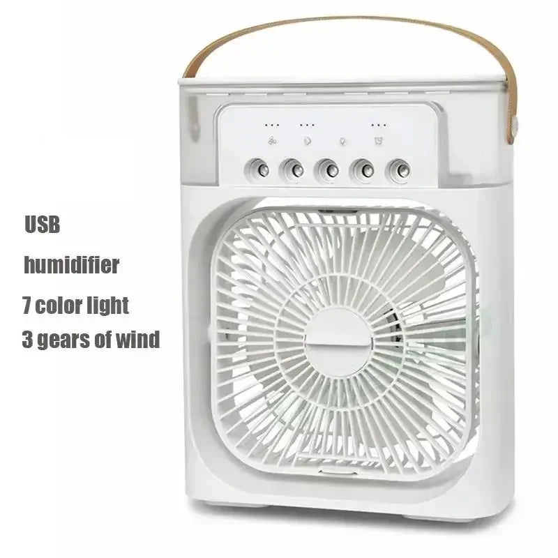 3 I 1 Vifte AIr Conditioner Husholdning Liten Luftkjøler LED Natt Lys Bærbar Luftfukter Luftjusteringsvifte Kontor Hjem Vifte Ny | Skanto