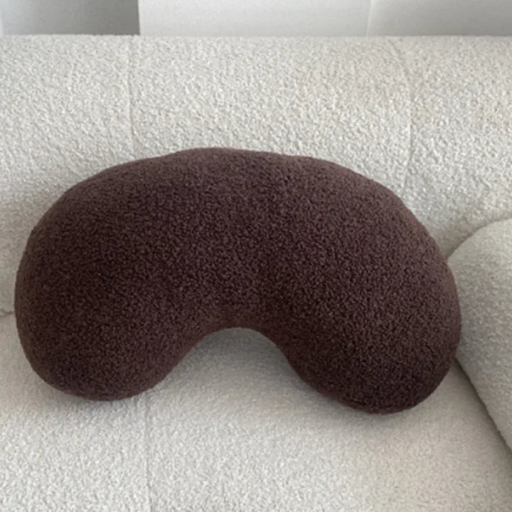 Nordic Bouclé Abstrakt Putefor – Minimalistisk Plysjpute | Skanto