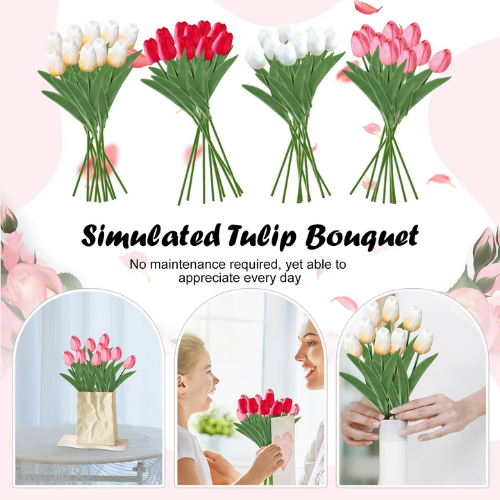 Skanto | Livlig Vår Silke Blomsteroppsett - 10 Dels Sett