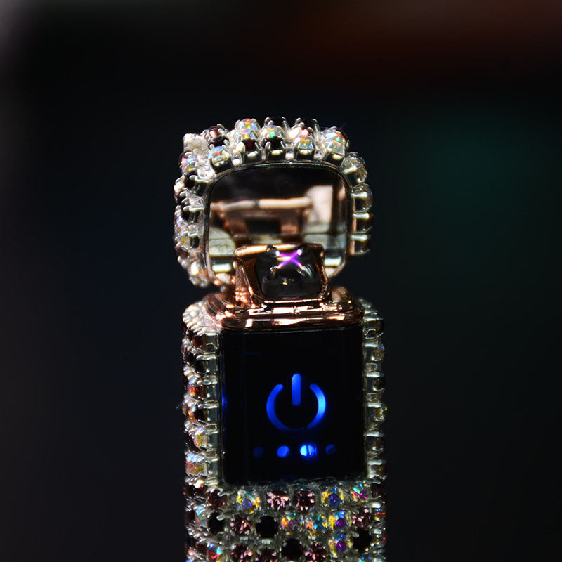 Skanto | Sparkle Stone Rhinestone Oppladbart Bærbart Lighter