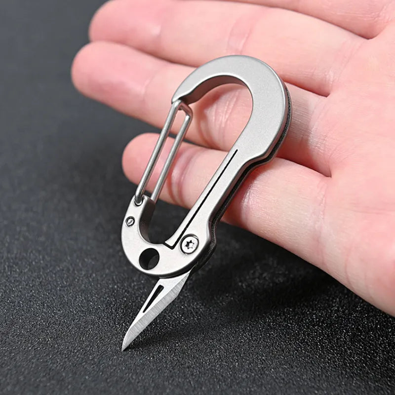 Titanium Alloy EDC Multi-Tool Nøkkelring Kniv | Skanto