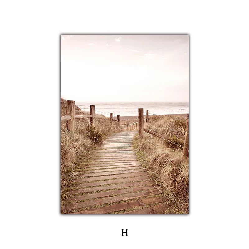 Simple Nature Floral Landscape Gallery Wall Art Fine Art Canvas Prints Minimalist Nordic Pictures for Living Room Scandinavian Home Decor | Skanto