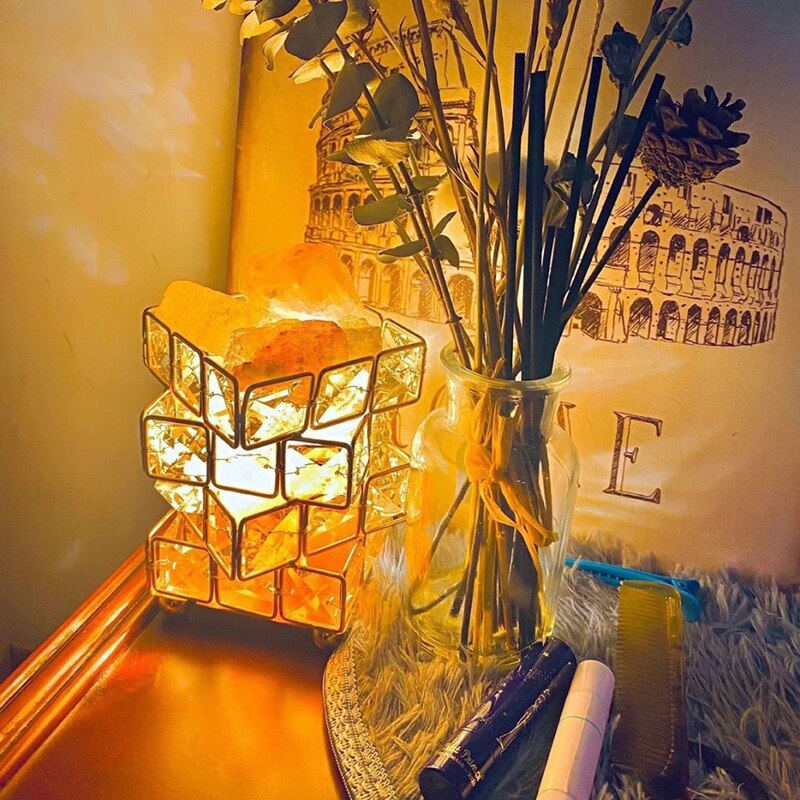 Crystal Room Mood Ambient Geo Shimmer Cube Light | Skanto