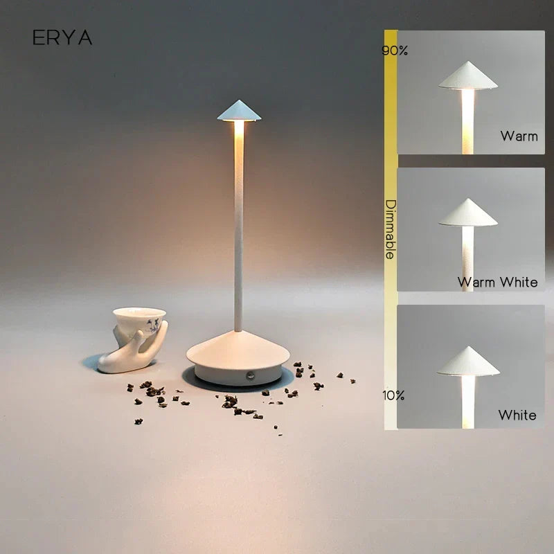 Skanto | Oppladbar Bordlampe Kreativ Spisestue Berøring Led Pina pro Bordlampe Hotell Bar Kaffe Skrivebordslampe Dekorativ Skrivebordslampe