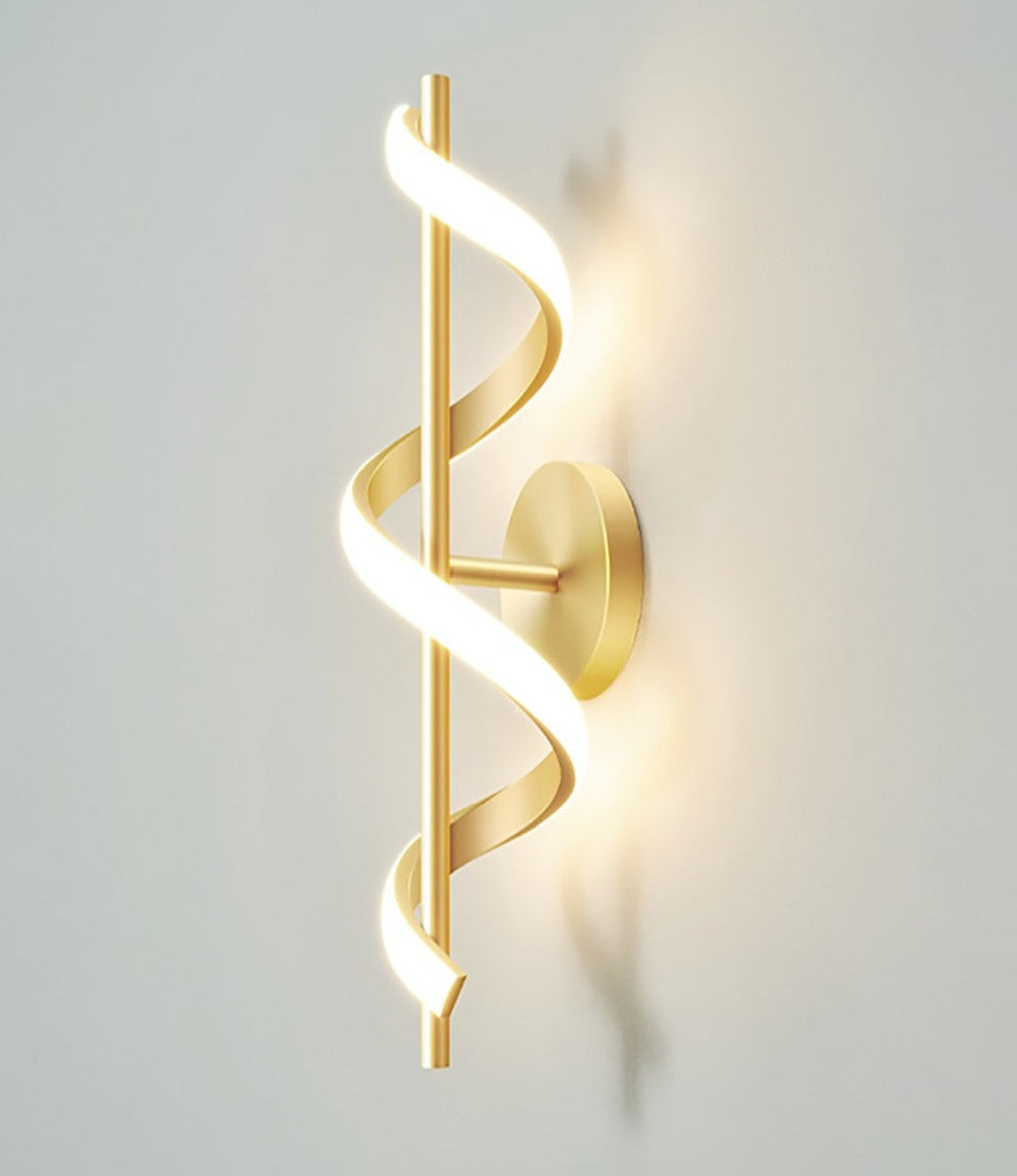 Skanto | SpiralLume – Minimalistisk LED Vegglampe med en Moderne Kante