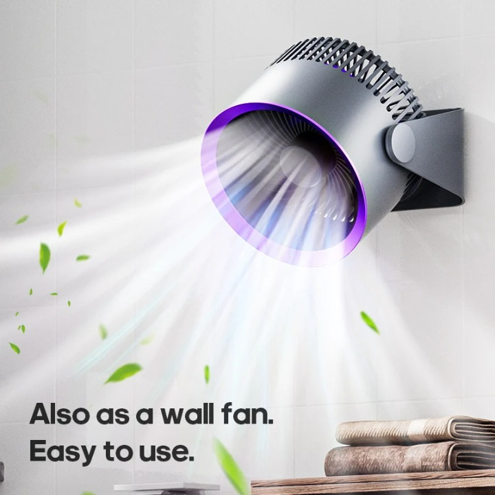 Skanto | Multifunksjonell Elektrisk Vifte Sirkulator med 4000mAh Batteri – AirFlex