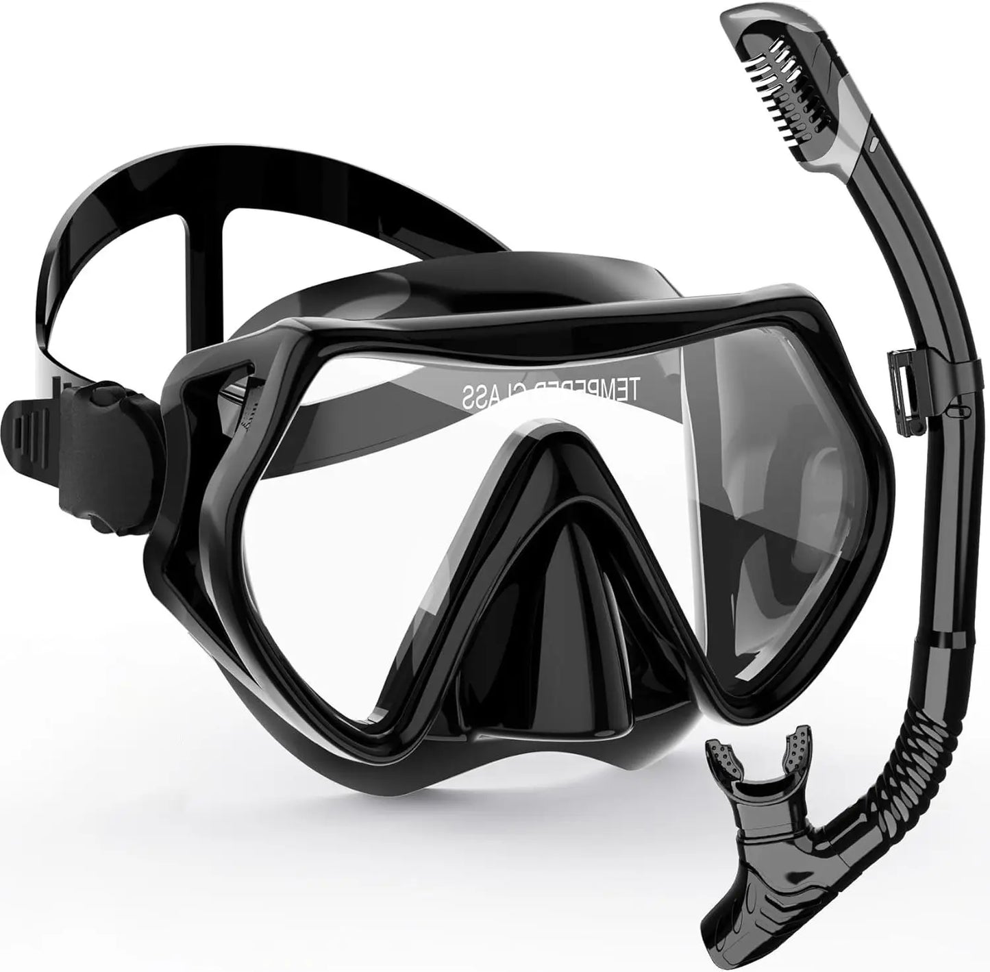 Norvo | AquaVision Snorkel Maske Sett for Voksne | Anti-Dugg & Slagbestandig | Silikon Kant & Tørr Snorkel | 180° Synsfelt