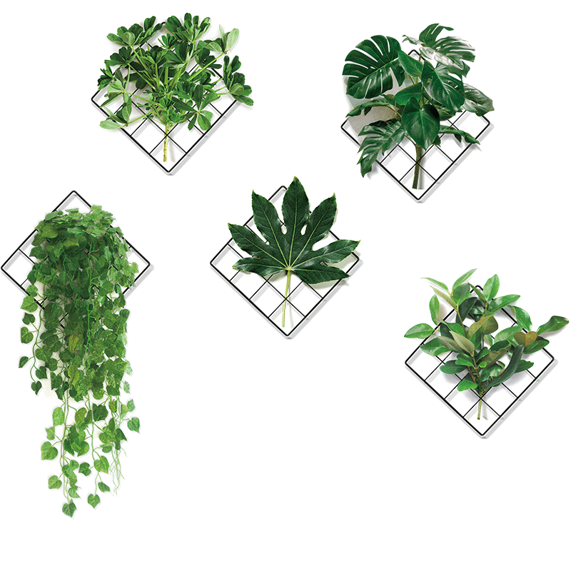 3D Natur Vind Grønn Plante Veggklistremerke | Skanto