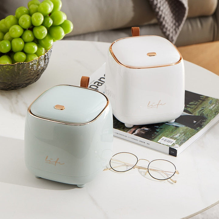 LuxeBin - Elegant Bord Søppelkurv for Ditt Rom Skanto